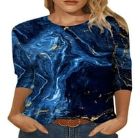 Prednji majica za žene rukav čahura kratka majica salon ležeći tunički bluza leptir prasak pulover stil-g
