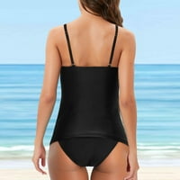 Zrbywb Women Plus size Set za kupaće žene Slim Cross Sport Bra Vintage Print Plach Beach Beachwarwer