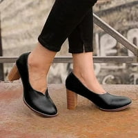 Jsaierl modne cipele za gležnjeve Ženske kožne klasične cipele s visokom petom Office Lady Work Boots