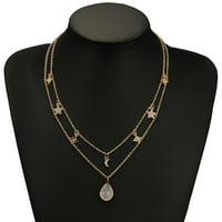 Ogrlice Privjesci za žene Clanicle lanac ogrlica s višeslojnih legura dijamantskih lanaca Jednostavni