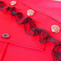 Symoid Womens Hindlewwes & Jackets - modni casual labav čvrsti odijelo Office Tri krave Crveni XXXL