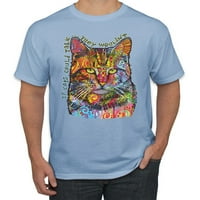 Dean Russo ako bi mačke mogle razgovarati o grafičkoj majici majica za majke mačke, svijetloplava, 5x-velika