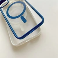 iPhone Plus Matte Frosted Clean Case, magnetski prsten kompatibilan sa magsafe bežičnim punjenjem, akril