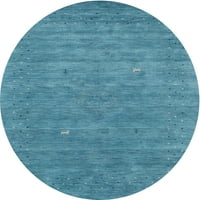 Ahgly Company u zatvorenom okruglom savremenim plavim bršljanim plavim apstraktnim prostirkama, 5 '