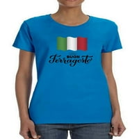 Buon Ferragosto Italija Zastava zastava Žene -Image by Shutterstock, Ženska XX-velika