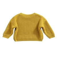 Arvbitana Toddler Djevojke dječake pletene puloveri dugih rukava okrugli vrat bombonski džemperi u boji