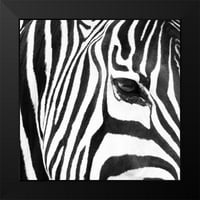 Michal, Susan Crna modernog uokvirenog muzeja Art Print pod nazivom - Zebra u blizini