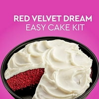 Duncan Hines Easy Cake Kit Red Velvet Dream Torta Mix, 8. oz
