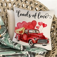 Nokiwiqis Valentinovo jastučnica, crtani ljubitelj srca od ispisanog jastuka za posteljinu