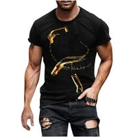 Muški atletski kratki rukav moda nova modna muška majica 3D pivo neodređene tiskanje kratkih rukava