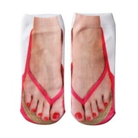 Do 65% popusta na čarape za kompresiju za žene Novel Funny 3D štampanje Flip Flops Socks Group