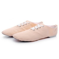 Kesitin unise platno gornje klizanje jazz cipele za žene i muške plesne cipele svijetlo ružičaste 4,5y