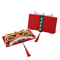 DVKPTBK Crveni paketi Card Slots Hong Bao poklon novac sa vinovima sa privjeskom za novogodišnji proljetni festival