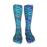 Sirena ribama koljena visoke čarape za toplu za vunene muškarce Antislip zimske zadebljane čarape za