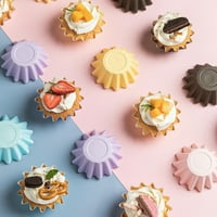 Yoone Antiklizački kolač za muffinu Čvrsta boja mikrovalna pećnica Sigurna cupcake linijski alati