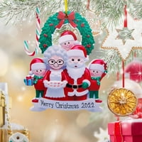 Personalizirani božićni ukrasi Porodica snjegovića porodica Xmas Ornament Prilagođeno za odmor Stablo