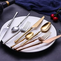 Lot Korejski prenosivi prenosni pribor za jelo od nehrđajućeg čelika nož za nož za nož za nož za večeru