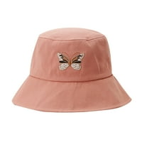 SIMPLMASYGENI Ljetni šeširi za žene čišćenje Žene Leptir vez sklopivi kantu protiv sunca za sunčanje