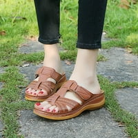 Homchy Women Wedge Sandale Ortopedske otvorene nožne sandale Vintage Neklizne casual cipele
