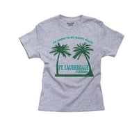 Idem na svoje srećno mjesto Ft. Lauderdale Florida Boy's Pamučna majica za mlade