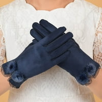 Iopqo rukavice rukavice Žene Velvet Topa rukavice Mekani zglobovi debeli rukavice Rukavice pune rukavice