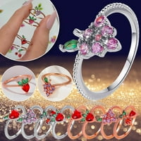 DEngmore prsten dame kreativni simpatični voćni prsten na prste prsten prsten