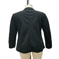 Colisha Dame Cardigan Jacket rever izrez Blazer dugih rukava Business Jakne Ležerne prilike kontrastna