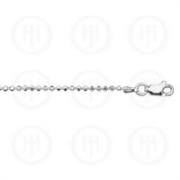 Doma nakit MAS04118- Sterling srebrna -bašična lanac bacala DiamondCut -DCBALL