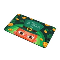 Tepih Stpatricks Day Doormat Smiješno dobrodošli MAT poklon Zelena Četiri Hakusa Lucky Doormat plišani