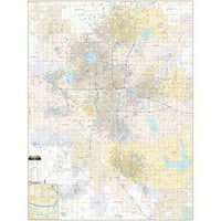 Univarsal 911843514002-59x78-lam u. Oklahoma City, OK Zidna karta - laminirana