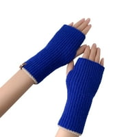 HAXMNOU Žene Jesen i zima slatke pune pune rukavice od dvije pletene rukavice