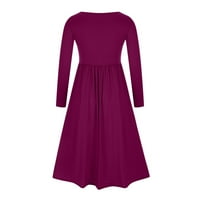 Nove ženske haljine UK Brisani Dugi rukav Gothic Retro haljina Seksi kvadratna vrata zamotavanje vrata