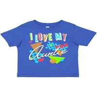 Inktastic Volim svoju tetku - 80-ih Retro stil poklona malih majica ili majica za djecu Toddler