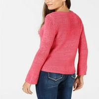 Style & Co. Ženski mješoviti džemperi za posade, Berry Punch, X-Veliki