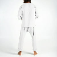 Posteljina odjeća za muškarce Prirodne posteljine hlače za muškarce savremene udobne kvalitetne pantalone
