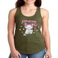 Volim te mama mačka n mait trkac tenk za žene -Image by shutterstock, ženska x-mala