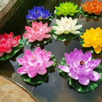 Umjetna plutajuća pjena lotos cvijet sa lažnim jastučićima ljiljana jastučići od lilija za latice ribnjaka