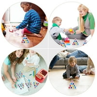Količine u boji kočiju akrilne naučne kockice dječje učenje u nastavi