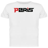 Majica za majicu Pariz City, muškarci -Image by Shutterstock, muško veliko