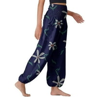 Ženske udobne boho hlače labave joge hlače hipi pidžama lounge boho pidžama hlače plus veličine joga