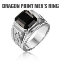 Kiplyki Veleprodaja Novi stil zmaj uzorak set dijamantski prsten za muškarce Retro Prikaži ličnost