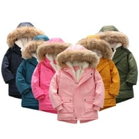 Esaierr djeca dječji dječaci djevojke zgušnjava kaputi sa kapuljačom, naduvana jakna 2-7T 2-7T Otvorena jakna za vjetar, zimsku odjeću za toplu odjeću za dijete