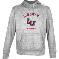 Muška podođanja Siva Liberty Flames Nursing Ime Drop pulover Hoodie