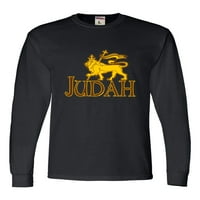 Pleme za odrasle Judah Lion Hebrew Izraelsiite majica s dugim rukavima