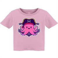 Slatka ružičasta piratska majica za majicu za pirat Toddler -Image by Shutterstock, Toddler