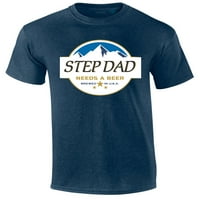 Muški korak je potreban pivsku majicu smiješne plave planine Američki lig Logo parodija kratki rukav
