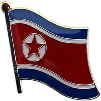 Sjeverna Koreja zastava LEAL PIN