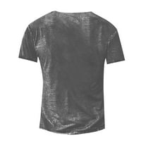 Majica Royallove muške majice Grafički tekst Crni vojni zeleni bazen Tamno siva 3D štamparija ulična