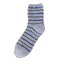 Ediodpoh Termalne čarape za mens koralne čarape Stripe čarape Šarene lagane čarape Ležerne čarape Zimske