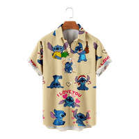 Prilagođeni Disney Stitch majica kratkih rukava V-izrez kratkih rukava Srednja odjeća za žene i muškarce